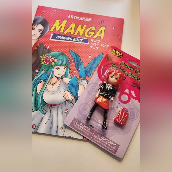 Manga Art 2 Piece Set Drawing Book with Anime Doll - Picture 7 of 7